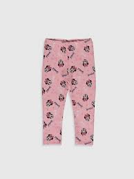 Kiz Bebek Minnie Mouse Baskili Uzun Tayt Lc Waikiki Kizlar Kiz Bebekler Bebek Mickey