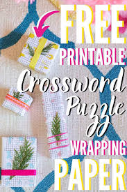 Free Printable Christmas Crossword Puzzle Wrapping Paper Free Christmas Printables Christmas Crossword Christmas Crossword Puzzles