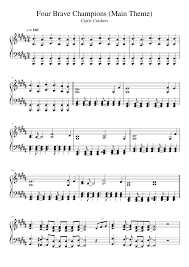 Get the simple sight collection album: Castle Crashers Theme Piano Sheet Music Theme Image