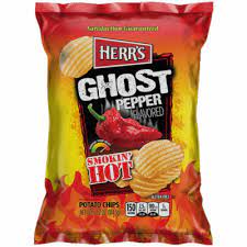 The ghost pepper has an intense sweet chili flavor and is hot! Buy Herr S Ghost Pepper Potato Chips American Food Shop