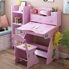 Ujgyh Kids Desk And Chair Set Height Adjustable Ergonomic Student Study Desk And Chair Set In 2020 Desk And Chair Set Kids Bedroom Furniture Childrens Desk And Chair