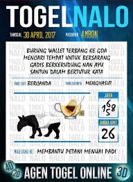Kode Paito 2d Togel Wap Online Togelnalo Ambon 30 April 2017 Januari 1 Oktober 19 Februari