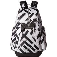 Black And White Nike Elite Backpack Nike Hoops Elite Max Air Backpack White Black Metallic Silver 63 Liked On Polyvore Featuring Bags Backp Nike Elite Bag Nike Bags Nike Elite Backpack