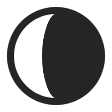 Moon Half Icon 256x256 Icon Professional Icon Flat Icon