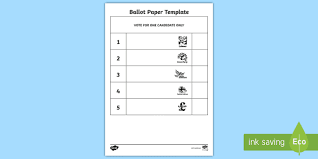 Sample ballot paper district council party vote. Ballot Paper Template Teaching Resource Twinkl