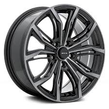 Rtx Black Widow Black With Machined Gray Face 17 X 7 5 35 Offset 5x120 65 Bolt Pattern 72 6mm Hub Rims For Cars Black Widow Black Rims