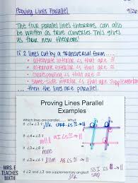 Parallel Lines Inb Pages Teaching Geometry Algebraic Proof Geometry Worksheets