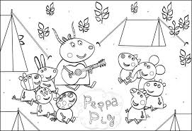 Peppa pig happy birthday coloring pages for kidsgerald giraffe coloring pages for kids to print. Peppa Pig Coloring Pages Kids Pages Info