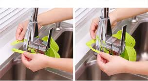 It's portable kitchens like these that make us never want to go home. N2 Meiyouju 2pieces Kitchen Hanging Basket Pvc Portable Adjustable Snap Kitchen Sink Faucet Storage Basket Drain Racks Sponge Holder Hanging Baskets Food Storage Fcteutonia05 De
