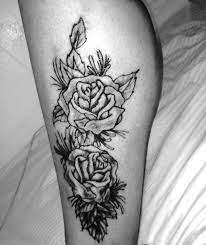 My New Roses Calf Tattoo Rose Tattoos Tattoos Calf Tattoo