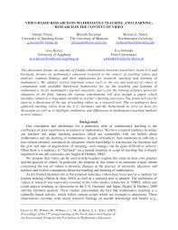 All math majors must complete the supporting coursework requirement. Pdf Video Based Research On Mathematics Teaching And Learning Research In The Context Of Video