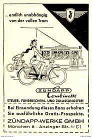 Original Werbung Anzeige 1954 Zundapp Combinette Moped Ca 45 X 60 Mm Werbung Moped Werbung Altes Fahrrad