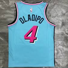 Men's/youth miami heat victor oladipo 2021 icon black jersey. Victor Oladipo Miami Heat Vice Blue 4 Jerseyave Marketplace