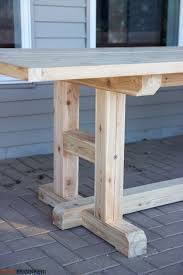 H Leg Dining Table Rogue Engineer Diy Farmhouse Table Diy Dining Table Dining Table Legs