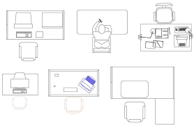 Cad blocks are a group of object name as a single 2d or 3d object. Office Computer Work Desk Cad Blocks Dwg File Cadbull