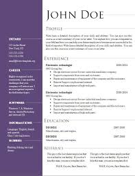 Cv Template Office Downloadable Resume Template Resume Template Free Resume Templates