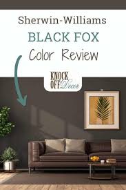 Sherwin williams superdeck solid stain. Sherwin Williams Black Fox Sw 7020 Review A Warm And Dignified Black Knockoffdecor Com