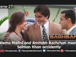 Hema Malini And Amitabh Bachchan Meet Salman Khan Accidently Baghban Youtube En 2020