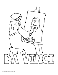 Leonardo da vinci coloring pages. History Volume 3 Coloring Pages Social Studies For Kids New Year Coloring Pages