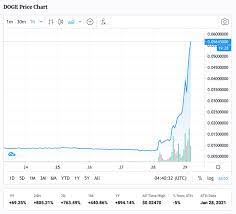 Dogecoin (doge) price graph for all time. Dogecoin Doge Rockets 800 Higher And Enters The Top 10 As Wallstreetbets Starts To Pick Up On Crypto Cryptoslate