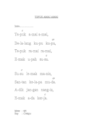 Marilah mengemas angkat semuanya kalau tidak kemas nanti hilang pula. Tepuk Amai Amai