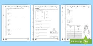 If you display the powerpoint on the interactive whiteboard and give them a copy of the worksheet (on a5 to save resources) as they come into the room it is a good settling starter activity. Converting Between Fractions Decimals Percentages Ks3