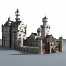 Castle 3d Obj Fantasy Castle Model Castle Medieval Castle Layout