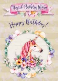 Happy Birthday Greetings For Granddaughter A Magical Unicorn Birthday Greeting Card For A Lovely Granddaughter Happybirthday Happy 8th Birthday Happy 12th Birthday Happy 10th Birthday
