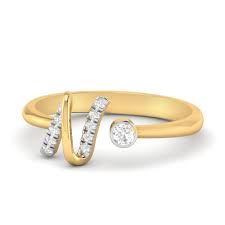 N, or n, is the fourteenth letter in the modern english alphabet and the iso basic latin alphabet. The N Alphabet Diamond Ring By Pc Jeweller