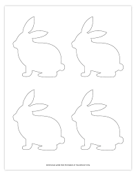 These cute bunny applique templates can be printed in different sizes to suit your project's needs. Easter Bunny Template Free Printable Bunny Pattern Pjs And Paint