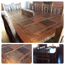 The table top is a single piece of slate, polished to a perfect smooth finish and oiled with a traditional linseed oil mix, to be stain resistant and easy to clean. Rustic Custom Dining Room Table Seats 12 Slate Top Table Large Dining Room Table Ma Custom Dining Room Tables Dining Table Rustic Rustic Dining Room Table