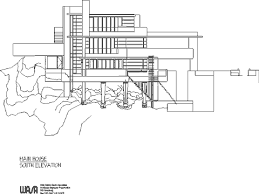Scale Drawings Sections Elevations Fallingwater Google Search