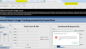 Powerpivot For Sharepoint Browser Refresh Fails Data
