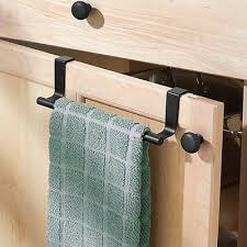 Interdesign Forma Over Cabinet Towel Bar 9 Inch Matte Black Towel Bar Bathroom Towel Bar Kitchen Towel Rack