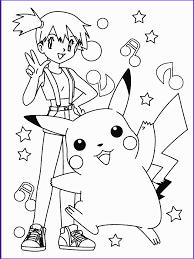 Pokemon Misty Pikachu And Krabby To Color Pikachu Coloring Page Pokemon Coloring Pokemon Coloring Sheets