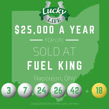 One Ticket Match 5 To Win 25 000 A Year For Life In Last Night S Luckyforlife Drawing Life Lucky Winning Lottery Numbers