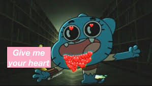 Love Edit Happy Cartoon Gumball Mood Hearts Cute Love Memes Happy Cartoon Cartoon Heart