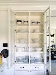 Kitchen Storage Glass Cabinets Bowls Plates White Dishes Home Organization Kitchen Organization Glass Cabinet