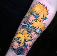 Starts at the end of pre shippuden, and the beginning of saiyan saga. Got A New Tattoo Today Naruto