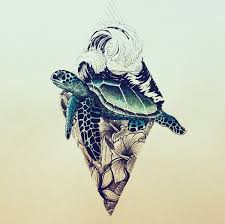 It uses a lot of negative space. Tattoo Tribal Turtle Drawing Peepsburgh