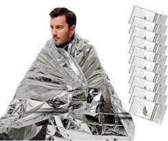 How to choose the right emergency blanket. Amazon Com 10 Pack Emergency Blankets Uebgood Emergency Mylar Thermal Blankets For Homeless Pets Space Blanket For Outdoor Camping Hiking Survival Marathons First Aid Sports Outdoors