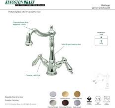Hopefully we provide this is often ideal for you. Kingston Brass Ks1493al Heritage 2 Handle Vessel Sink Faucet Antique Brass Bathroom Sink Faucets Amazon Com