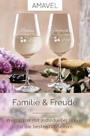 Die Beiden Gravierten Weinglaser Sind Die Perfekte Geschenkidee Fur Liebevolle Grosseltern Die Gleichzeitig Echte Geniess Bier Glaser Mit Gravur Tolle Geschenke