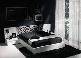 ديكورات غرف نوم اسود وذهبي