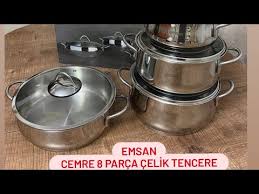 Çelik tencerelerin dayanıklılık ve kullanışlılığı ile emsan kalitesi bir arada. Emsan Cemre 8 Parca Celik Tencere Set Kullanimi Nasil Neden Tercih Ettim Ceyiz Alisverisi 5 Youtube