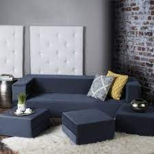 Eugene Modular 80 Square Arm Sofa Bed Low Profile Sofa Modern Furniture Living Room Modular Sofa