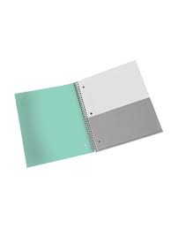 Working or studying from home? Office Depot Brand Stellar Poly Notebook 8 X 10 12 Wide Ruled 200 Pages 100 Sheets Mint Office Depot