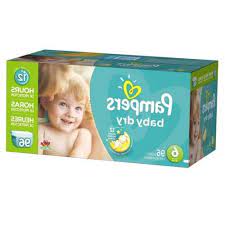 With up to 12 hours of overnight protection, pampers baby dry diapers help give your baby the uninterrupted sleep they need for bright morning smiles. Pampers Baby Dry Disposable Diapers Size 6 96 Count