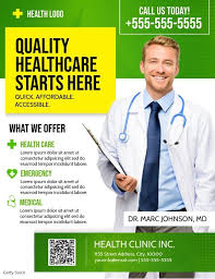 Health Flyers Hospital Marketing Healthcare Quality Health Logo