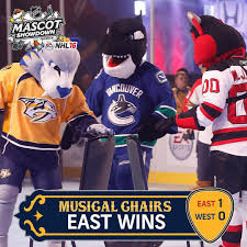 Nhl On Instagram The Eastern Conference Mascots Won The First Event Musical Chairs In The Mascot Showdown At Nhlfanfair Ye Movie Chairs Nhl Musical Chairs